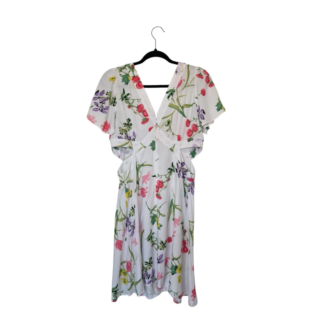 Loft Women’s Size 10 Dress Botanical Cutout Side Floral Fairycore Cottagecore - Picture 3 of 12
